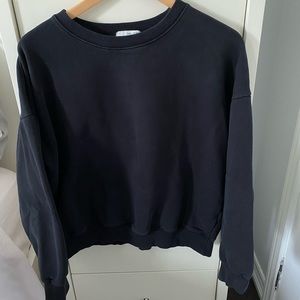 Oak + Fort Black Crew Neck